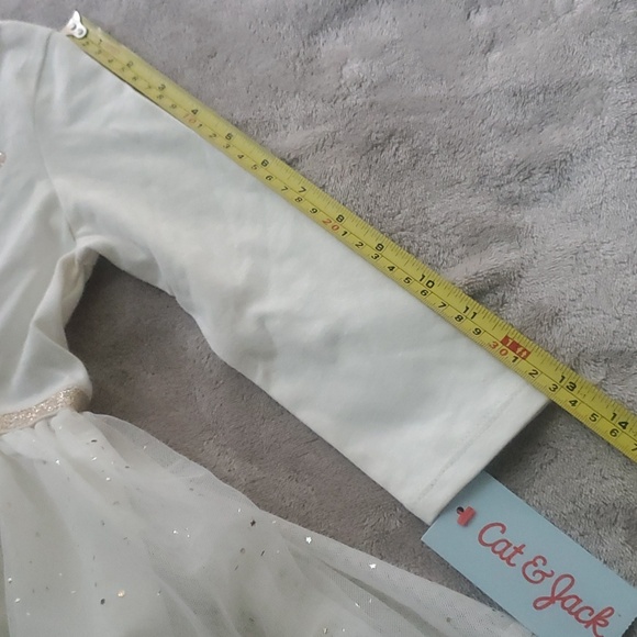 NWT Cat and Jack Festive Deer Antler Joy Dress - Picture 8 of 10